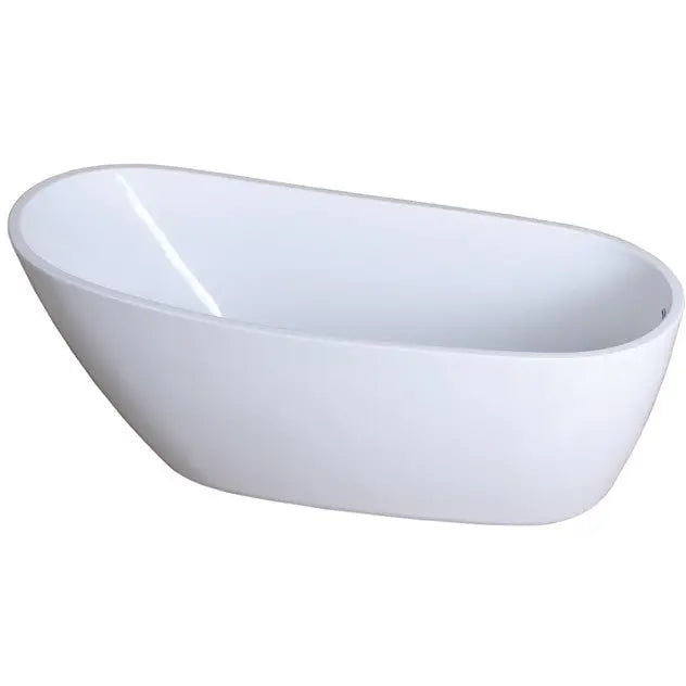 Kingston Brass Aqua Eden 68" Contemporary Acrylic Freestanding Tub with Reversible Drain