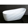 Kingston Brass Aqua Eden 68" Contemporary Acrylic Freestanding Tub with Reversible Drain