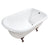 Kingston Brass Aqua Eden VCTND483117W 48-Inch Cast Iron Roll Top Clawfoot Tub