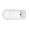 Kingston Brass Aqua Eden VCTND483117W 48-Inch Cast Iron Roll Top Clawfoot Tub Kingston Brass