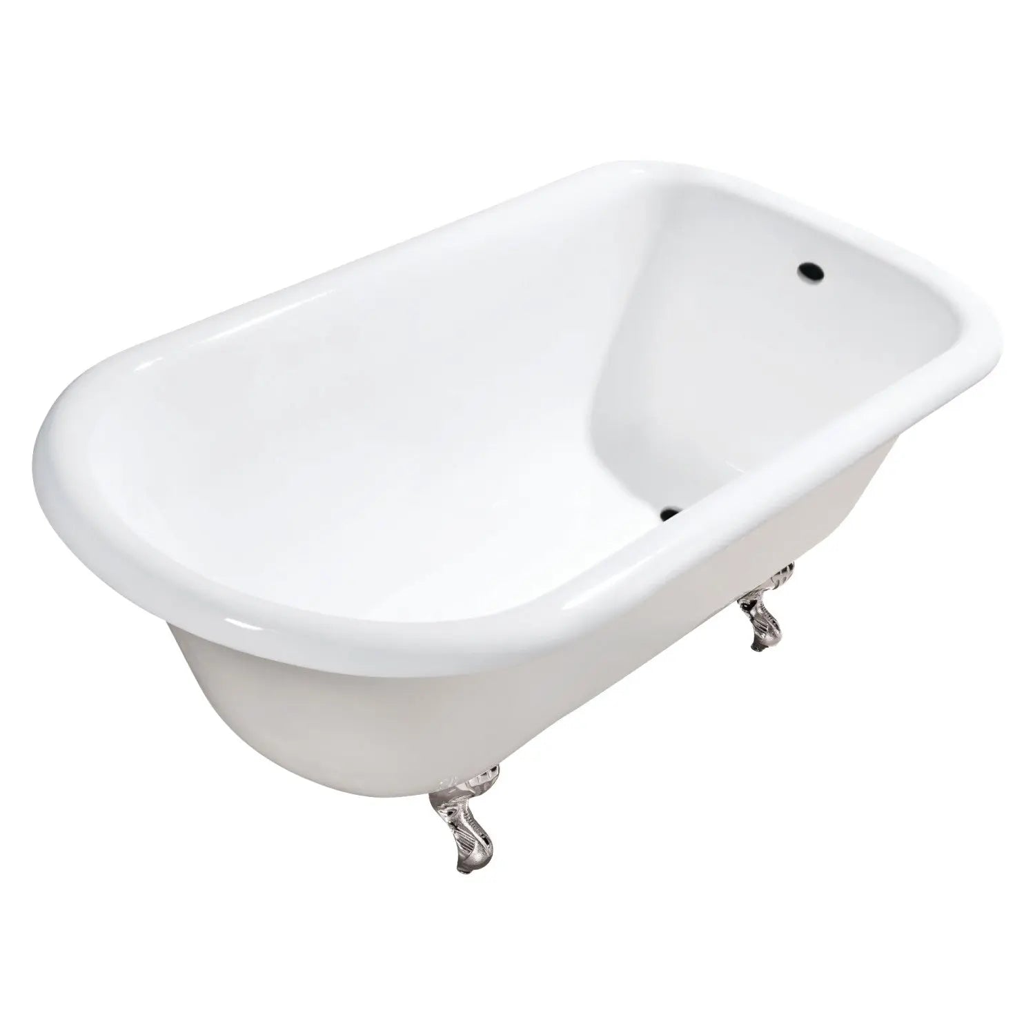 Kingston Brass Aqua Eden VCTND483117W 48-Inch Cast Iron Roll Top Clawfoot Tub Kingston Brass