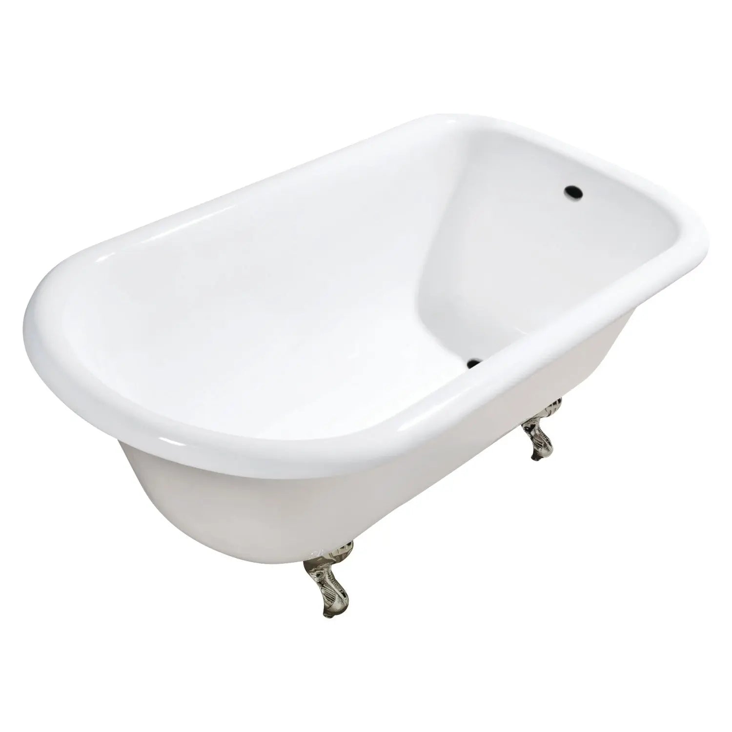 Kingston Brass Aqua Eden VCTND483117W 48-Inch Cast Iron Roll Top Clawfoot Tub Kingston Brass