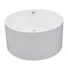 Kingston Brass Aqua Eden VTRO454523 45" Round Acrylic Freestanding Tub Kingston Brass