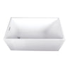 Kingston Brass Aqua Eden VTSQ512823 51" Modern Freestanding Acrylic Bathtub Kingston Brass
