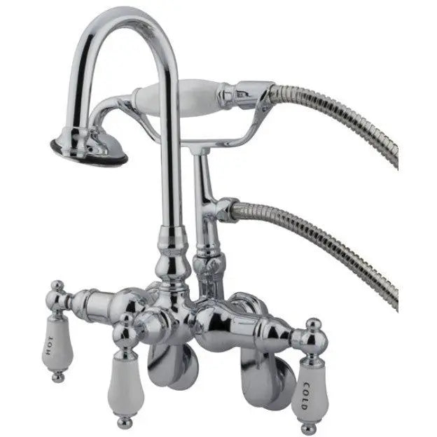 Kingston Brass CC303T Vintage Wall Mount Tub Filler with Adjustable Centers