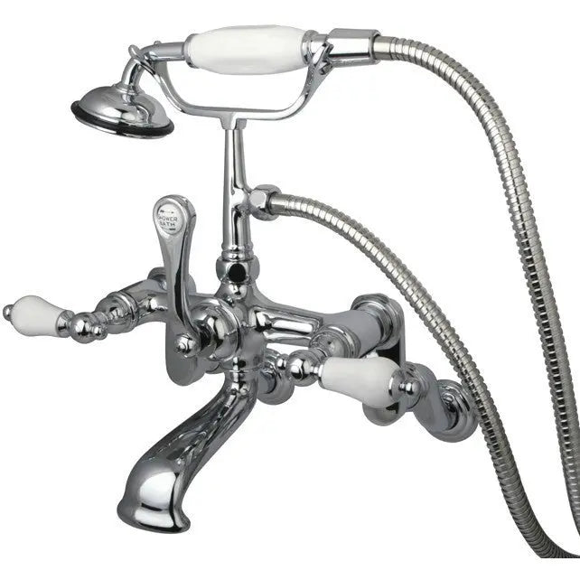 Kingston Brass CC459T Vintage Wall Mount Tub Filler with Adjustable Centers