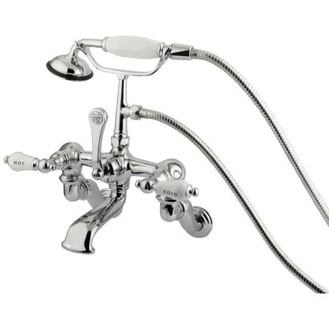 Kingston Brass CC461T Vintage Wall Mount Tub Filler with Adjustable Centers