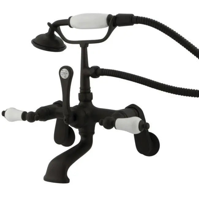 Kingston Brass CC55T Vintage Wall Mount Tub Filler with Adjustable Centers