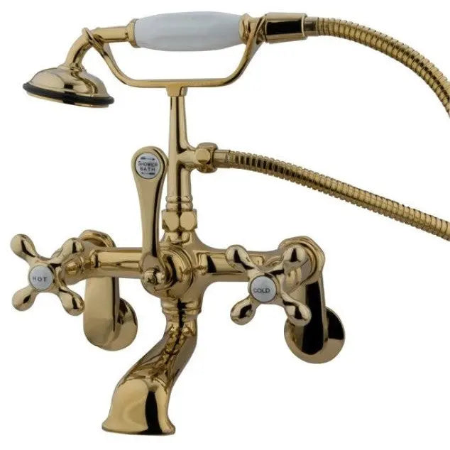 Kingston Brass CC57T Vintage Wall Mount Tub Filler with Adjustable Centers