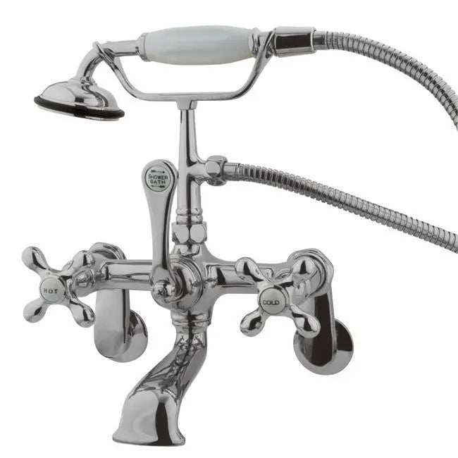 Kingston Brass CC57T Vintage Wall Mount Tub Filler with Adjustable Centers
