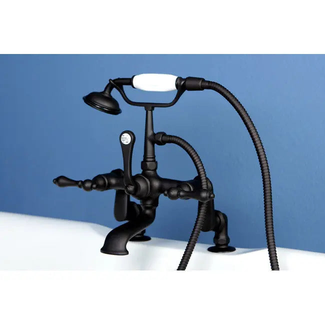 Kingston Brass CC651T Vintage Deck Mount Tub Filler with Adjustable Centers