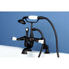 Kingston Brass CC653T Vintage Deck Mount Tub Filler with Adjustable Centers