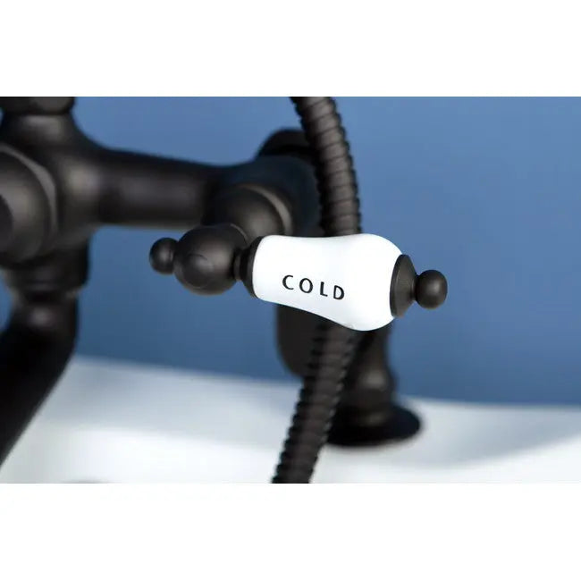 Kingston Brass CC653T Vintage Deck Mount Tub Filler with Adjustable Centers