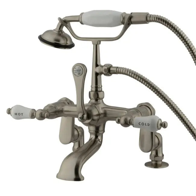 Kingston Brass CC653T Vintage Deck Mount Tub Filler with Adjustable Centers