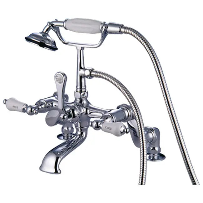 Kingston Brass CC653T Vintage Deck Mount Tub Filler with Adjustable Centers