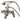 Kingston Brass CC657T Vintage Deck Mount Tub Filler with Adjustable Centers - dimensions diagram