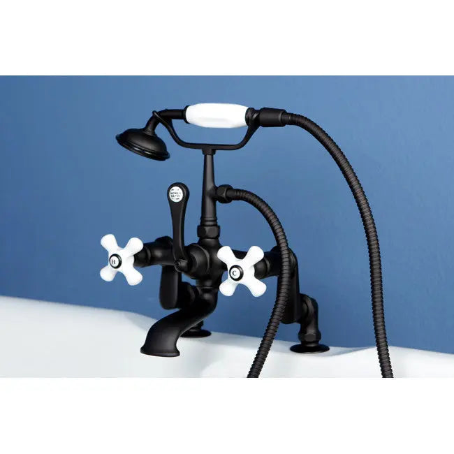 Kingston Brass CC659T Vintage Deck Mount Tub Filler with Adjustable Centers