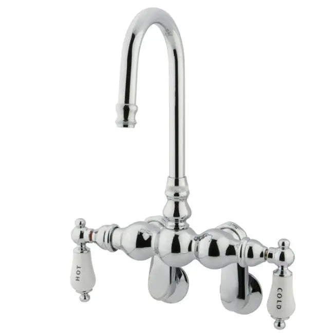Kingston Brass CC85T Vintage Wall Mount Tub Filler with Adjustable Centers