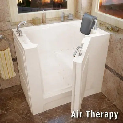 MediTub 2739 Series 27 x 39 Acrylic Fiberglass Walk-In Bathtub SW Corp