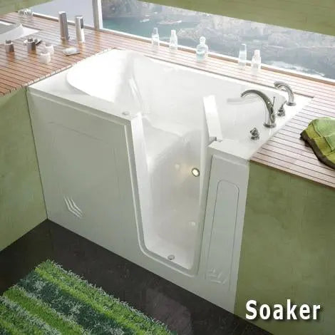 MediTub 3054 Series 30 x 54 Acrylic Fiberglass Walk-In Bathtub