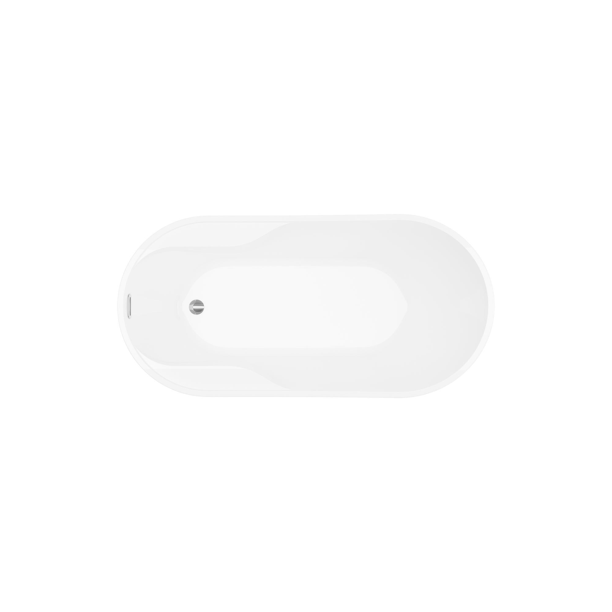 A & E Bath and Shower Miami 59" Double Deck Freestanding Tub