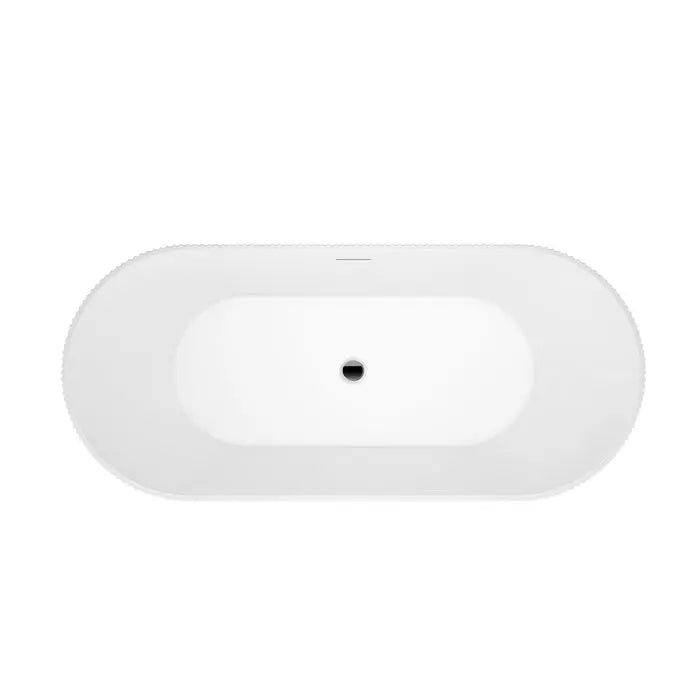 Nyla 67" Acrylic Tub in Glossy White Barclay Products