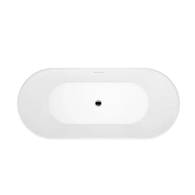 Nyla 67" Acrylic Tub in Glossy White Barclay Products