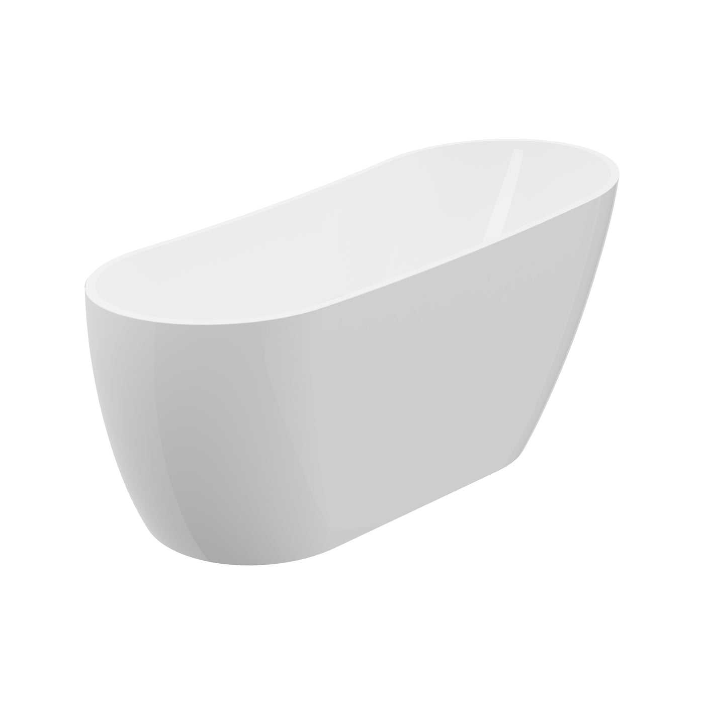 A & E Bath and Shower Riviera 67" Premium Oval Freestanding Bathtub