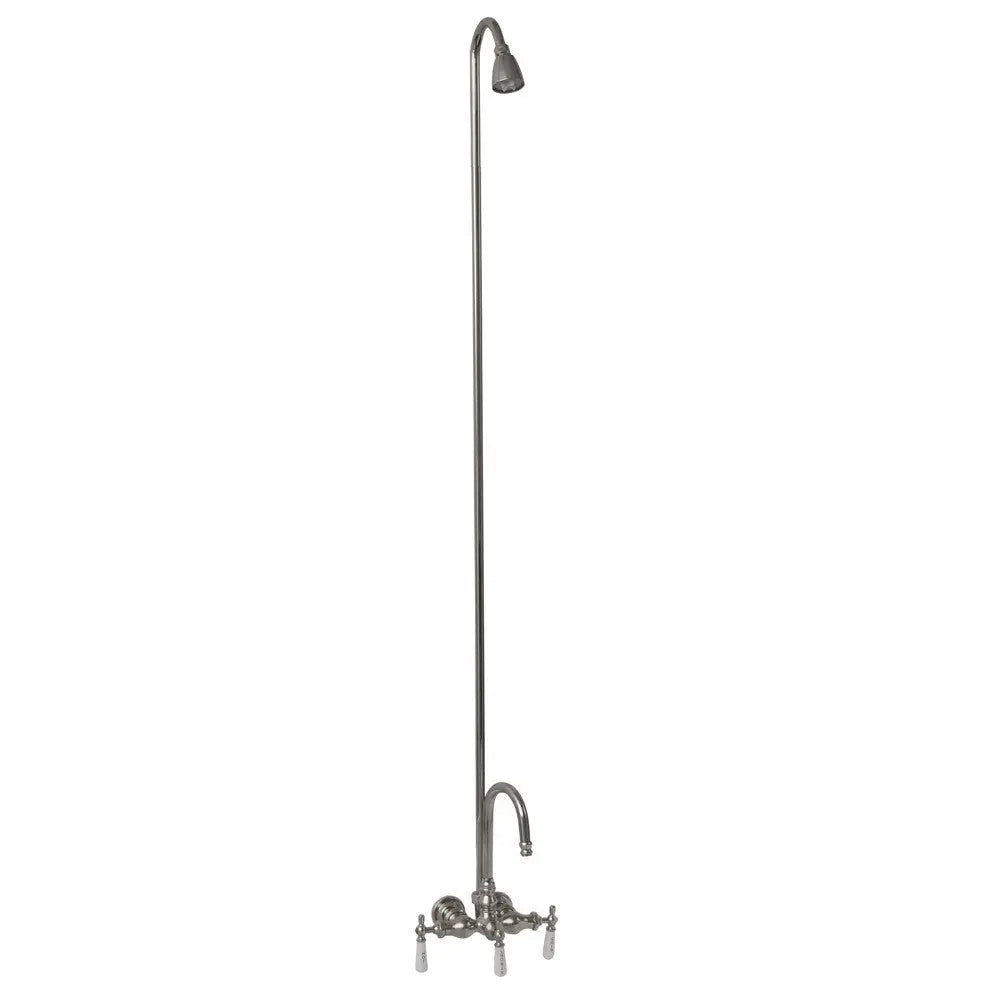 Barclay Products 4013-PL-CP Tub/Shower Converto Unit – Diverter Faucet, Gooseneck Spout for Cast Iron Tub