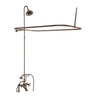 Barclay Products 4063 Tub/Shower Converto Unit with Faucet " Elephant Spout, Shower Ring, Riser, Showerhead