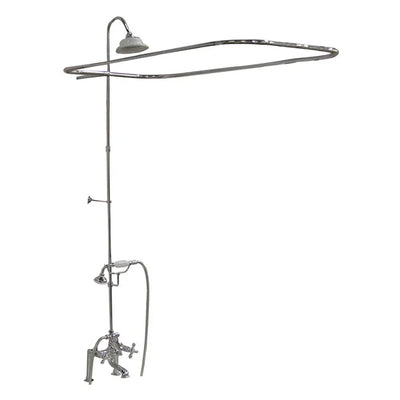 Barclay Products 4063 Tub/Shower Converto Unit with Faucet – Elephant Spout, Shower Ring, Riser, Showerhead
