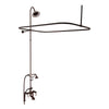 Barclay Products 4063 Tub/Shower Converto Unit with Faucet – Elephant Spout, Shower Ring, Riser, Showerhead