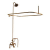 Barclay Products 4063 Tub/Shower Converto Unit with Faucet – Elephant Spout, Shower Ring, Riser, Showerhead