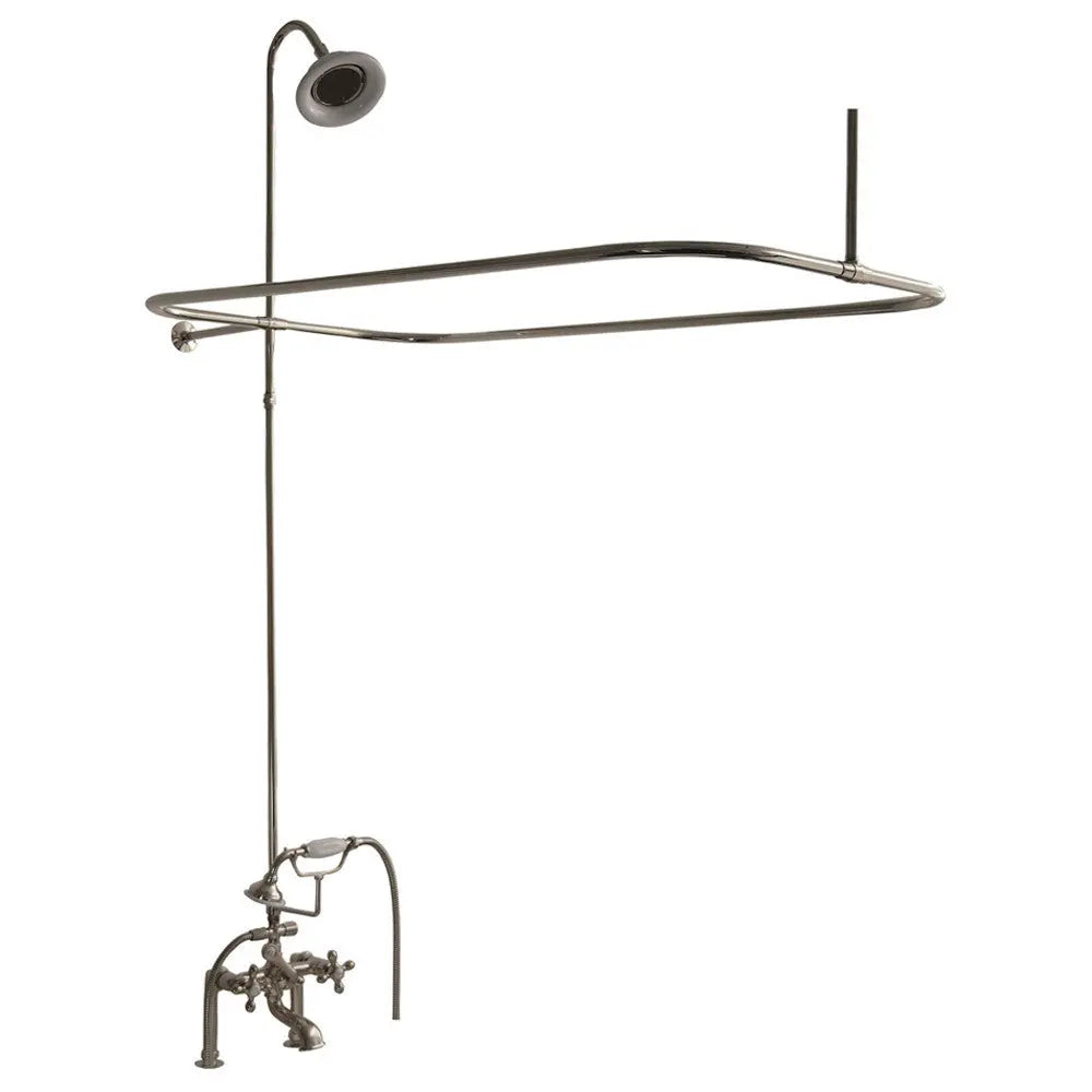 Barclay Products 4063 Tub/Shower Converto Unit with Faucet – Elephant Spout, Shower Ring, Riser, Showerhead