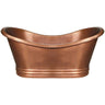 Whitehaus Collection WHCT-1001 Freestanding Copper Tub - side view