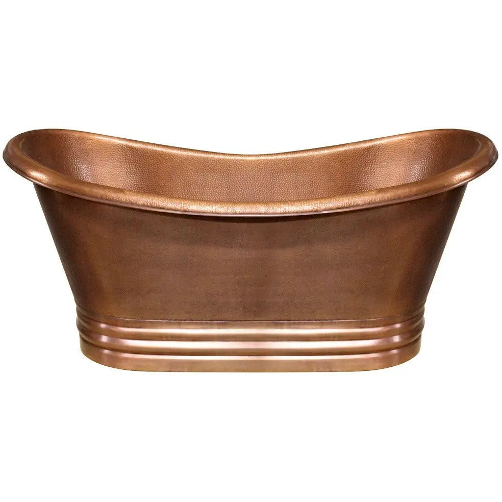 Whitehaus Collection WHCT-1003 Handmade Double Ended Freestanding Copper Bathtub