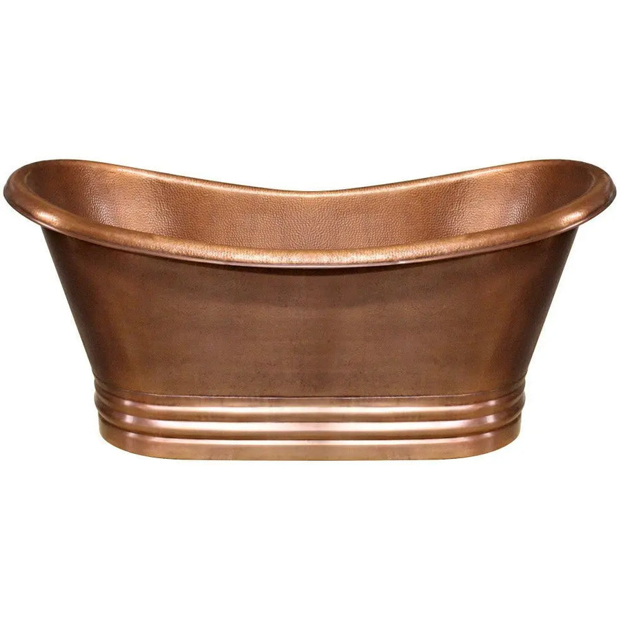 Whitehaus Collection WHCT-1003 Handmade Double Ended Freestanding Copper Bathtub