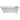 Whitehaus Collection WHSQ170BATH Angled Freestanding Acrylic Soaking Footed Bathtub - side view