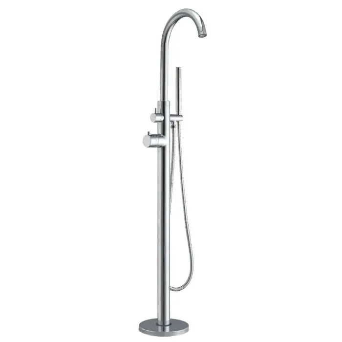 Whitehaus WHT7369S-C Freestanding Single Lever Tub Filler With Hand Held Alfi Trade Inc