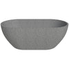 ALFI Brand ABCO59TUB 59" Solid Concrete Oval Freestanding Bathtub