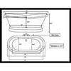 Cambridge Plumbing Cast Iron Double Ended Pedestal Slipper Tub 72 X 30 - Affordable Cheap Freestanding Clawfoot Bathtubs Tub