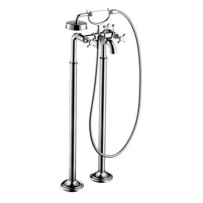 Axor Montreal Freestanding Tub Filler Trim with Cross Handle