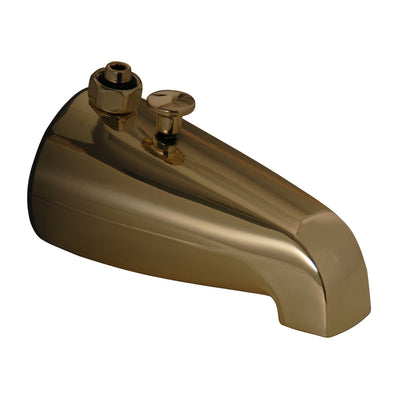 Barclay Products 185-S-PB Tub Diverter Spout Polished Brass in White Background