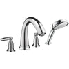 hansgrohe Swing C 4 Hole Tub Filler Trim with Lever Handle