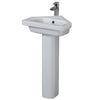 Barclay Resort Corner Pedestal Lavatory Bathroom Sink