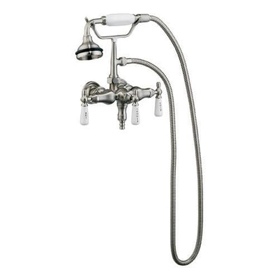 Barclay Products 4025-PL Clawfoot Tub Filler – Hand Held Shower, Old Style Spigot
