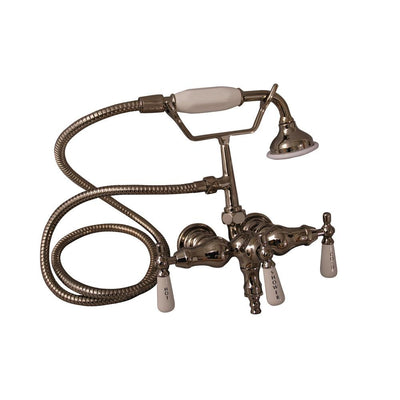 Barclay Products 4025-PL Clawfoot Tub Filler – Hand Held Shower, Old Style Spigot