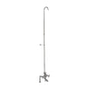 Barclay Products Clawfoot Tub/Shower Converto Unit with Elephant Spout Polished Chrome in White Background