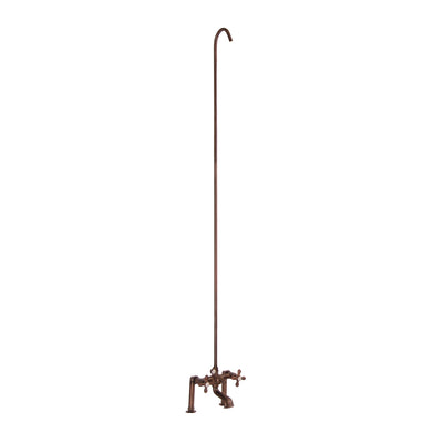 Barclay Products Clawfoot Tub/Shower Converto Unit with Elephant Spout Oil rubbed Bronze in White Background