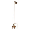 Barclay Products Tub/Shower Converto Unit – Elephant Spout with Handshower Polished Brass in White Background